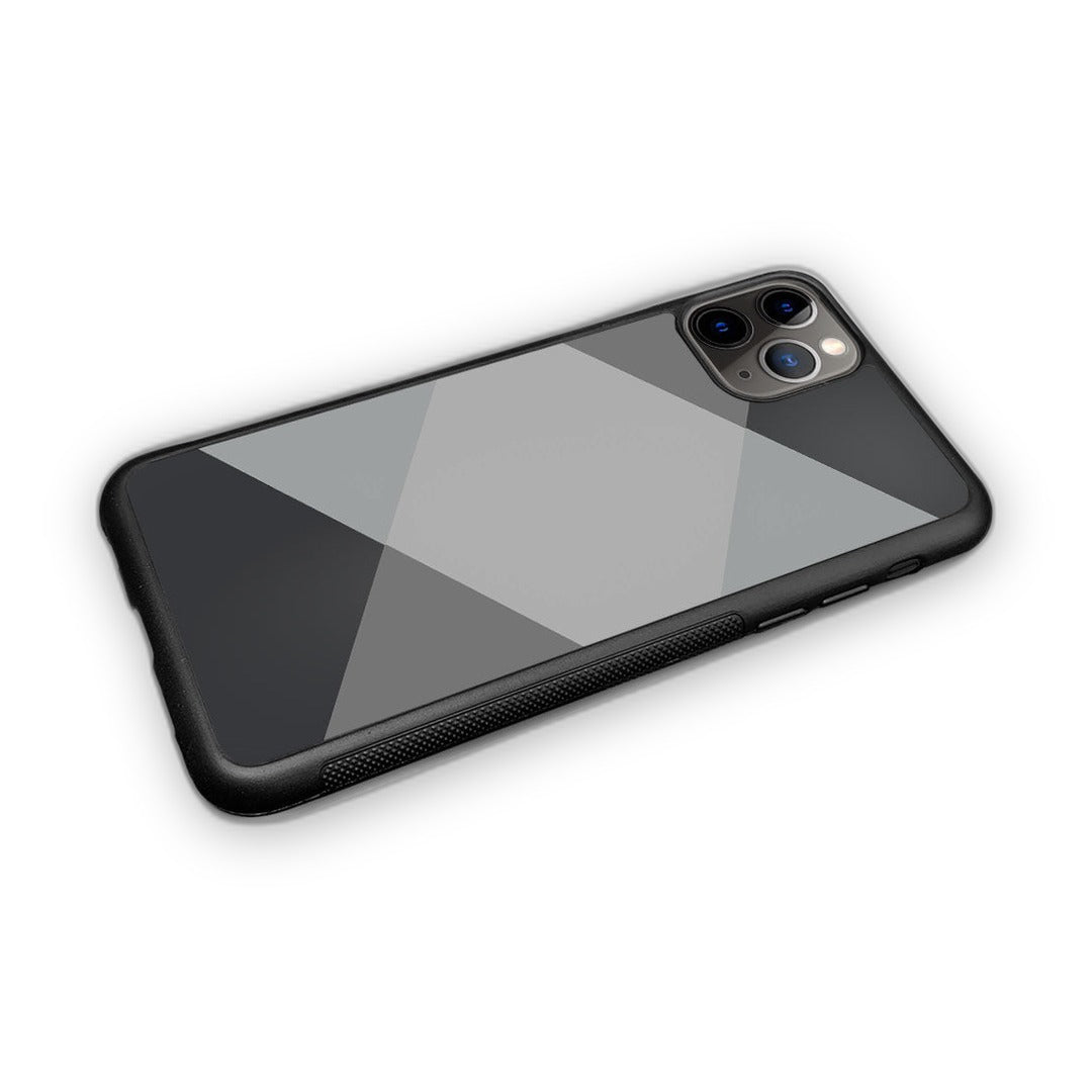 Criss Cross iPhone 11 Pro Max Cover Grey - back view | Macmerise