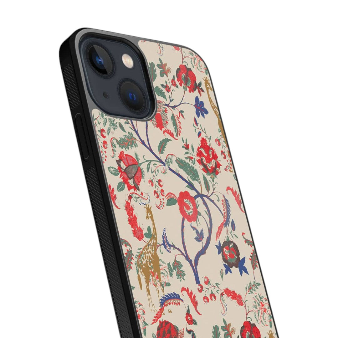 Payal Singhal Giraffe Print Glass iPhone Case for iPhone 13 Mini | Macmerise