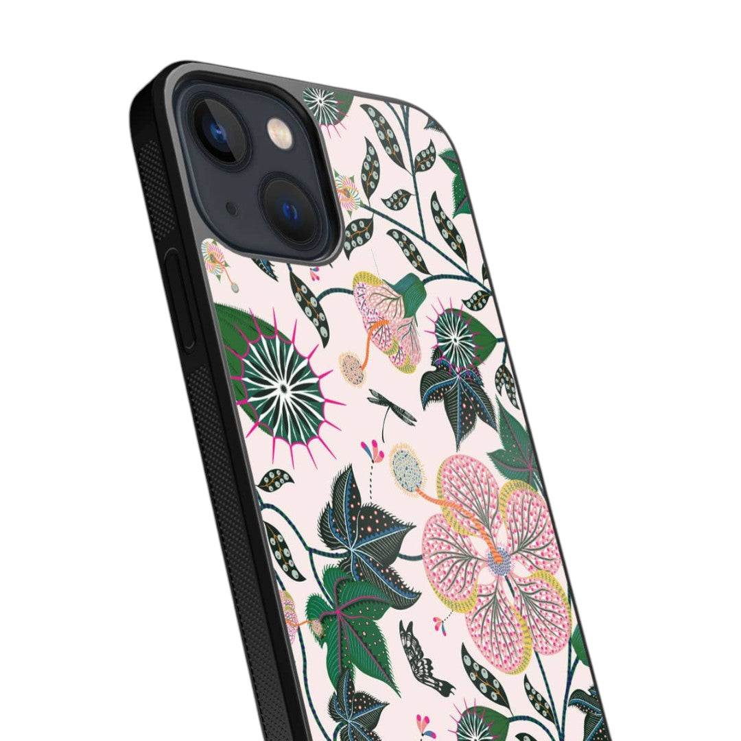 Payal Singhal Abutilon White Glass iPhone Case for iPhone 13 | Macmerise