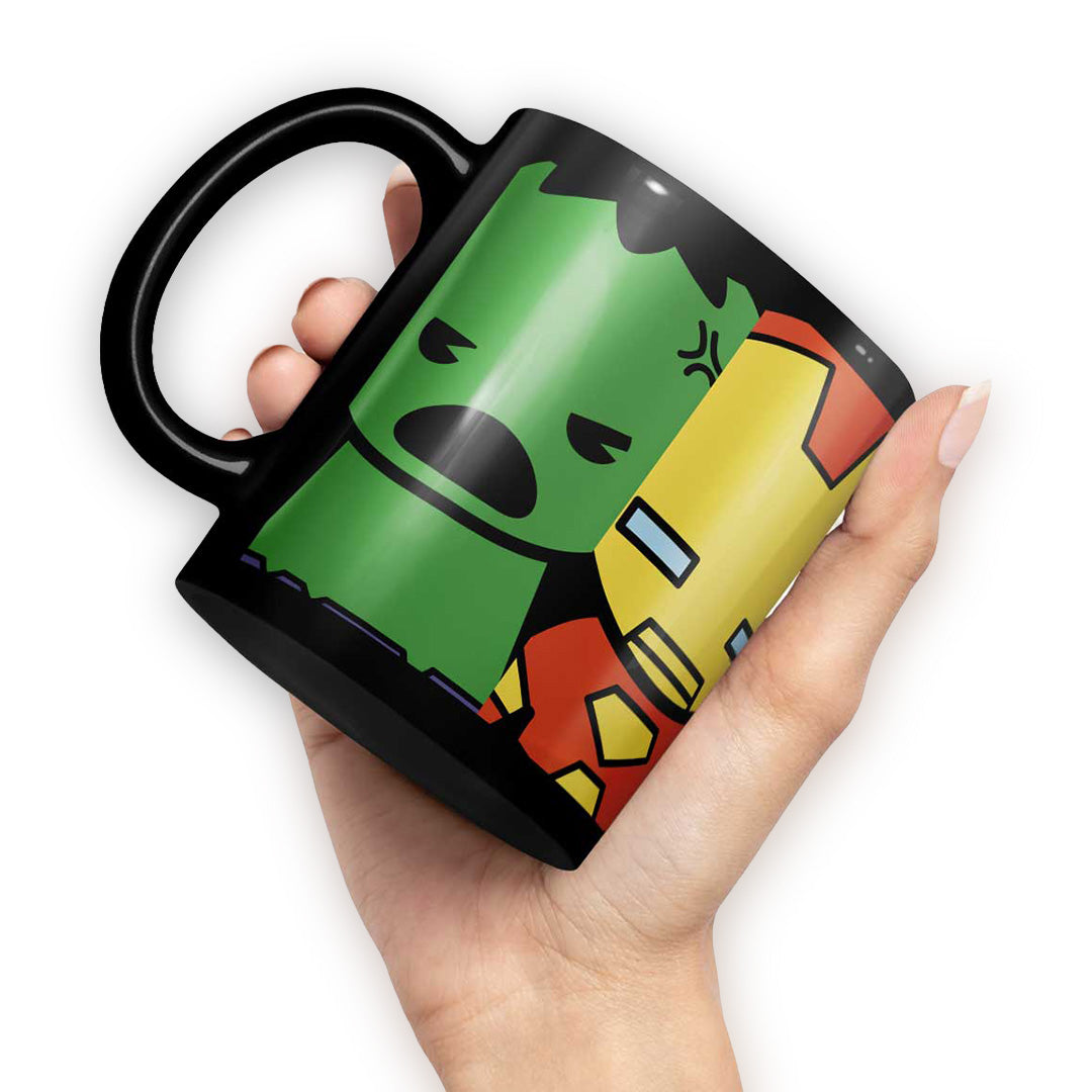 Kawaii Marvel Superheroes Coffee Mug | Macmerise