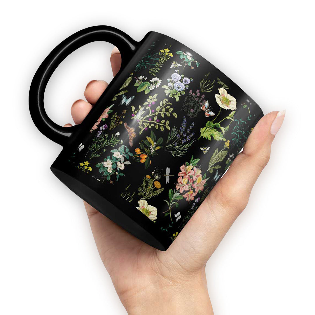 Payal Singhal Titli Coffee Mug Black - back view | Macmerise