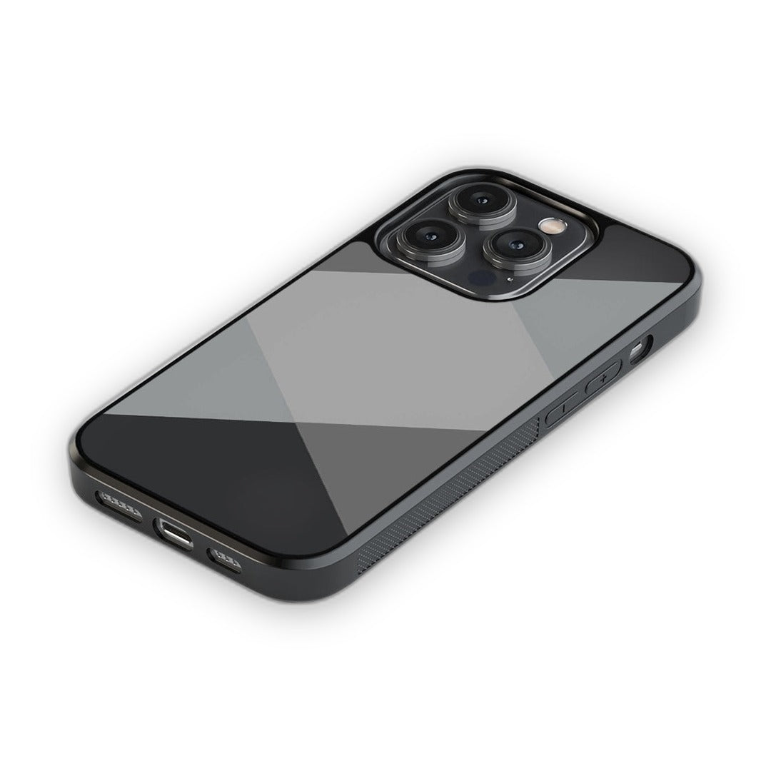 Criss Cross Grey Glass iPhone Case for iPhone 14 Pro | Macmerise