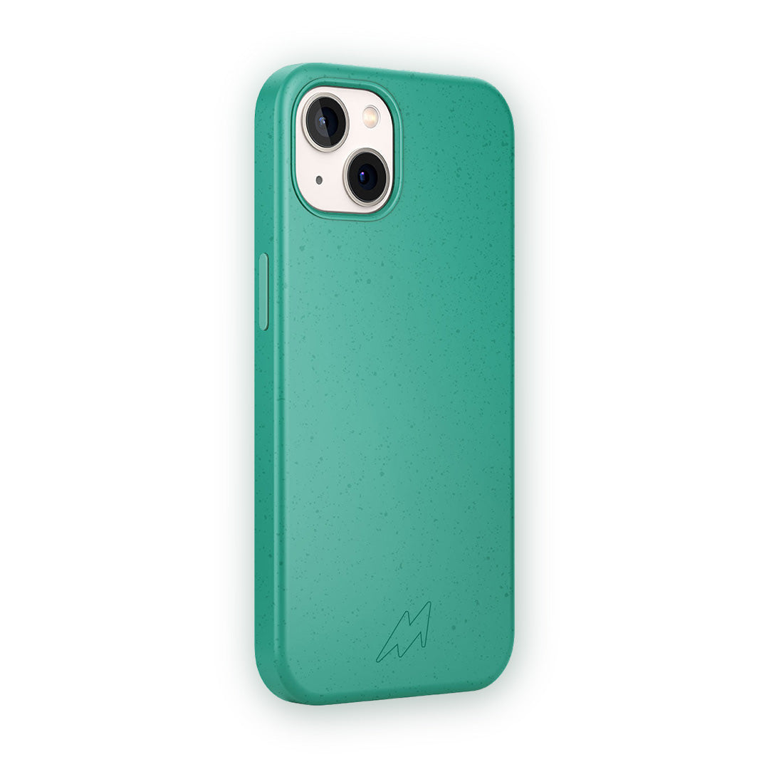 Basics Glass iPhone Case for iPhone 14 Ecofriendly Mint Green | Macmerise