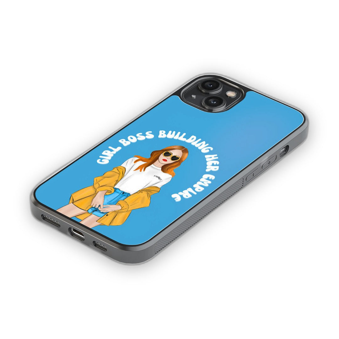 Girl Boss Building Empire Glass iPhone Case for iPhone 14 Plus | Macmerise