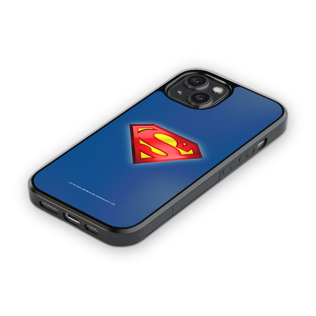 Logo Superman Glass iPhone Case for iPhone 14 | Macmerise