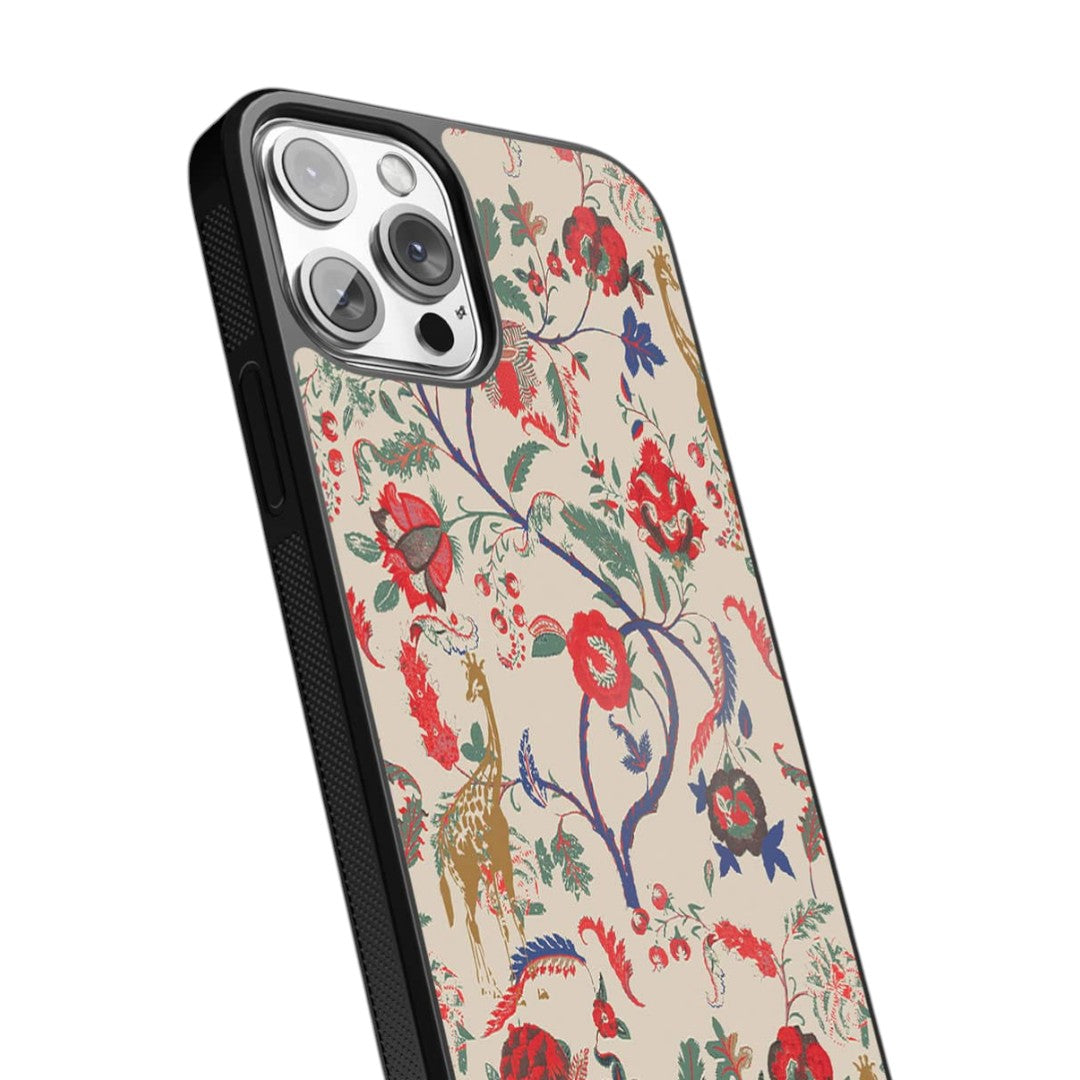 Payal Singhal Giraffe Print Glass iPhone Case for iPhone 13 Pro | Macmerise