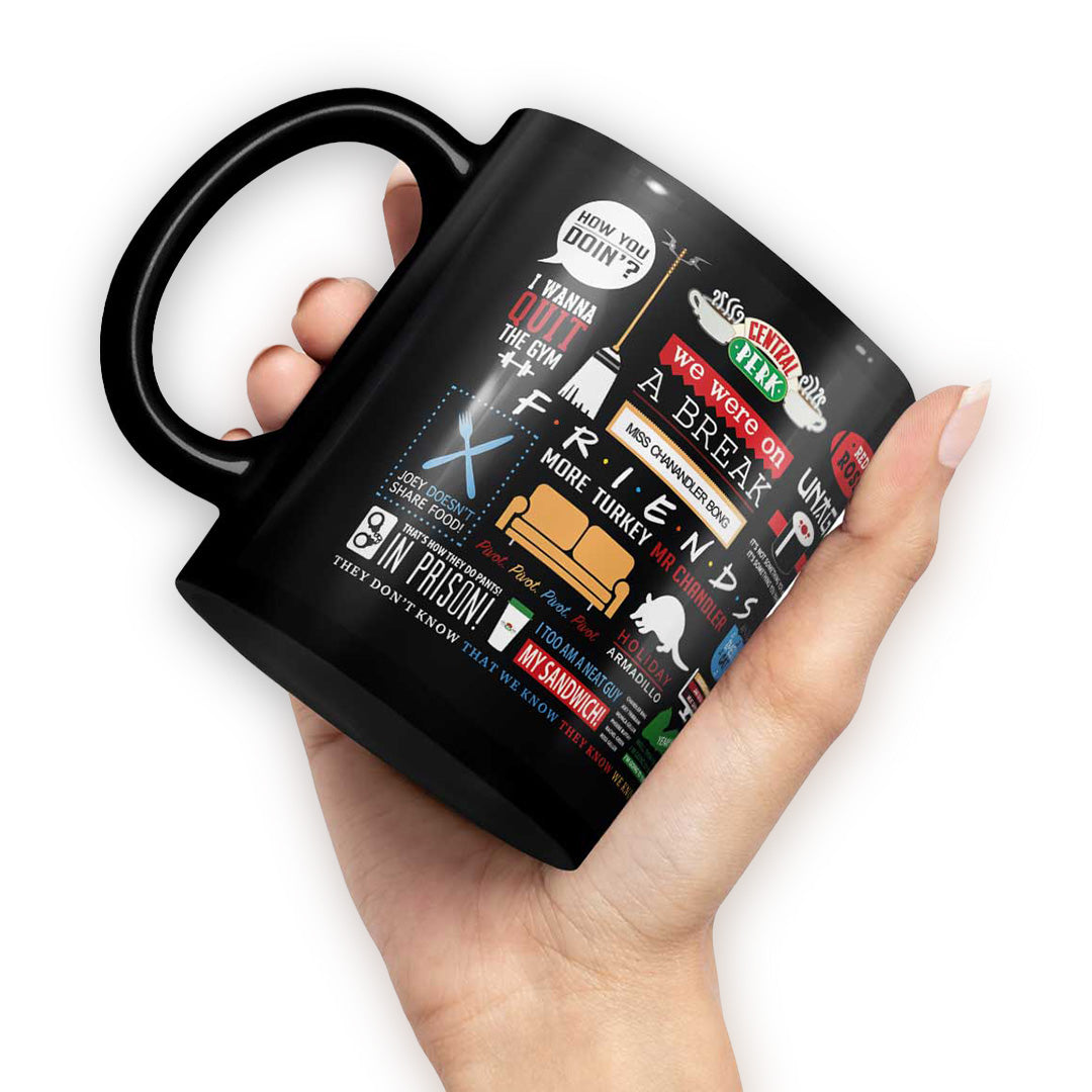 Friends Doodle Coffee Mug | Macmerise