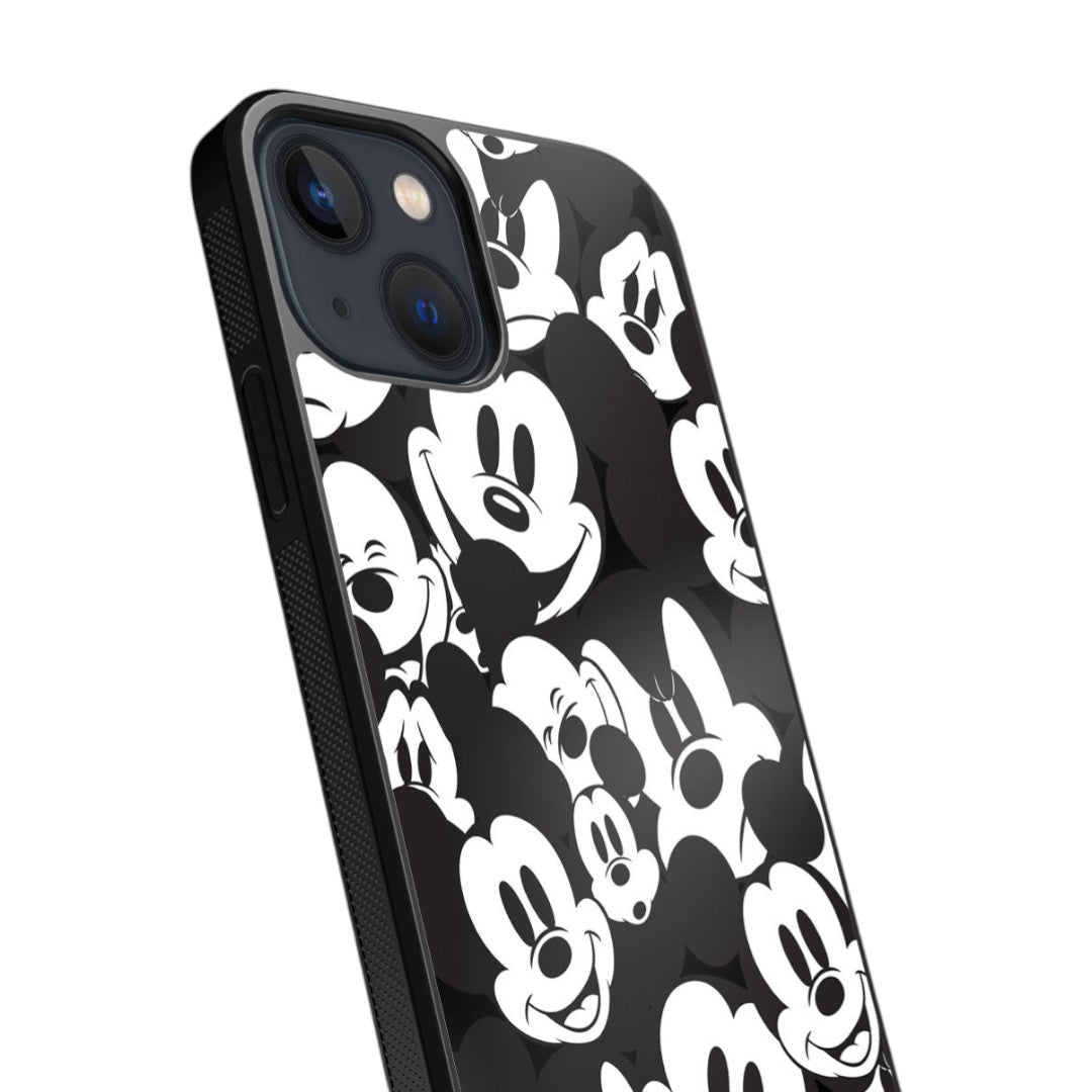 Mickey Smileys Glass iPhone Case for iPhone 13 | Macmerise
