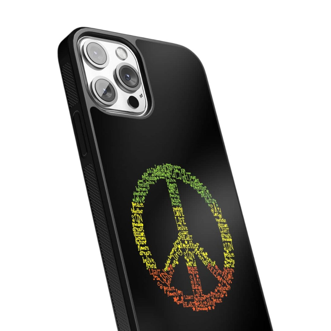 Symbol of Peace Glass iPhone Case for iPhone 13 Pro | Macmerise