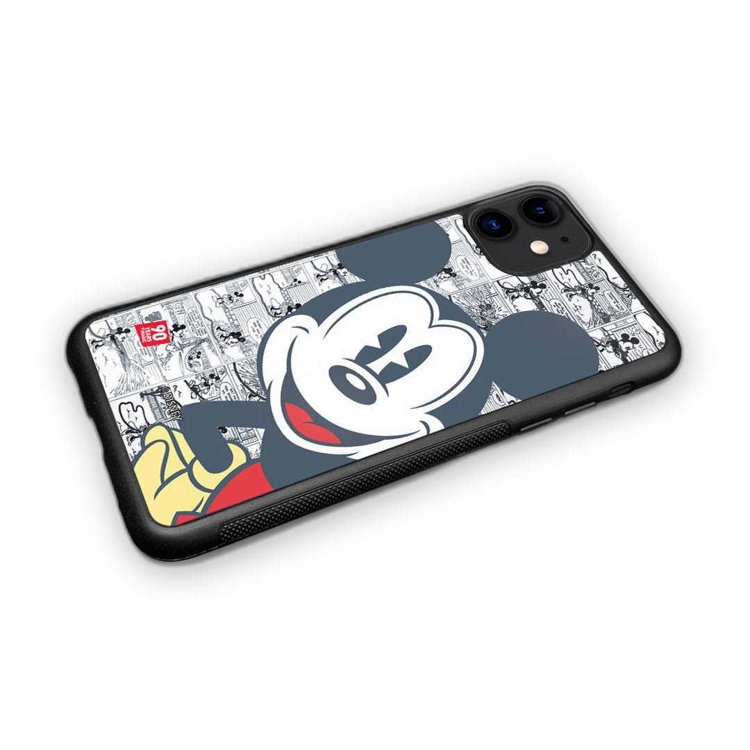 Mickey Comic Strip Glass iPhone Case for iPhone 11 | Macmerise