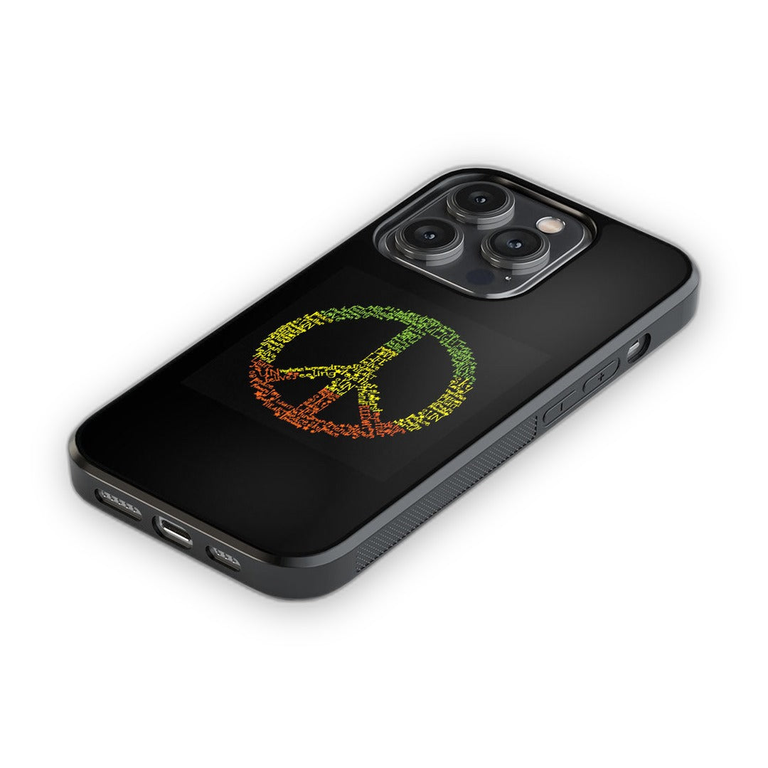 Symbol of Peace Glass iPhone Case for iPhone 14 Pro | Macmerise