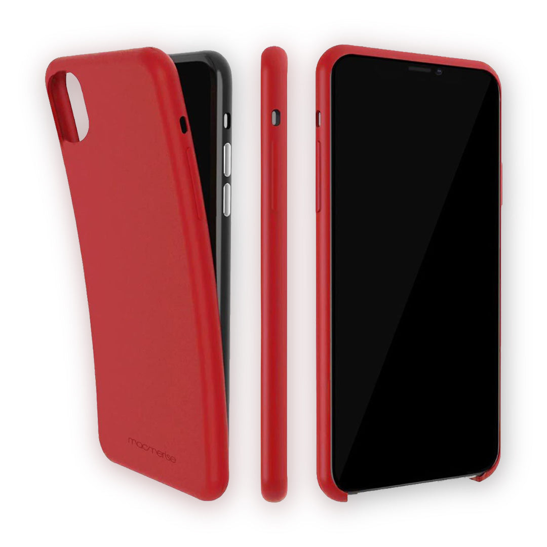 Basics iPhone X Silicone Case Red | Macmerise