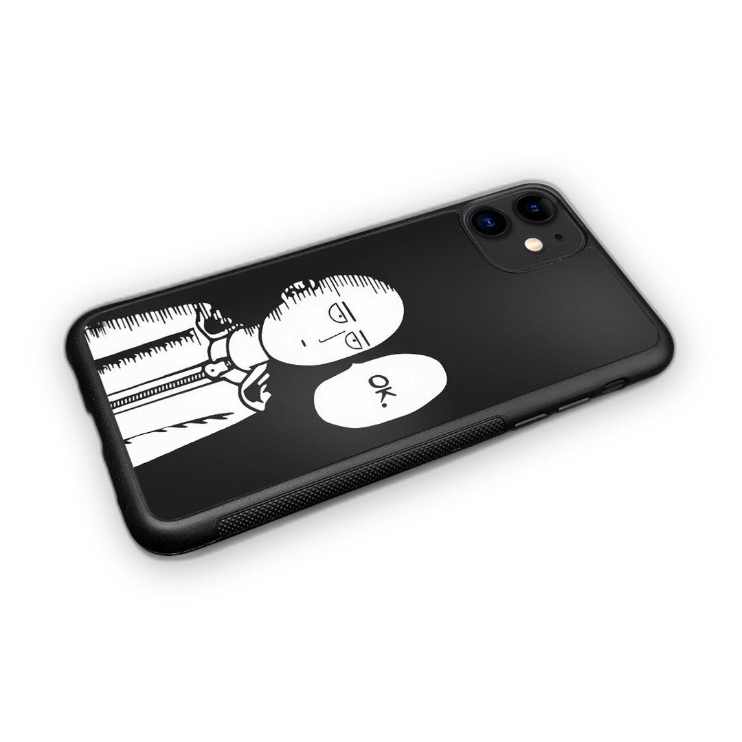 Saitama Not Impressed Glass iPhone Case for iPhone 11 | Macmerise