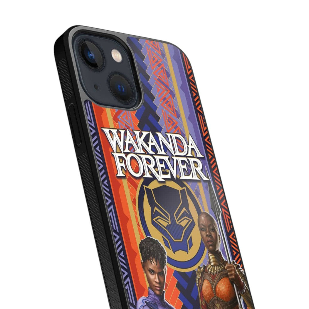 Wakanda Forever Shuri and Okoye Power Glass iPhone Case for iPhone 13 | Macmerise
