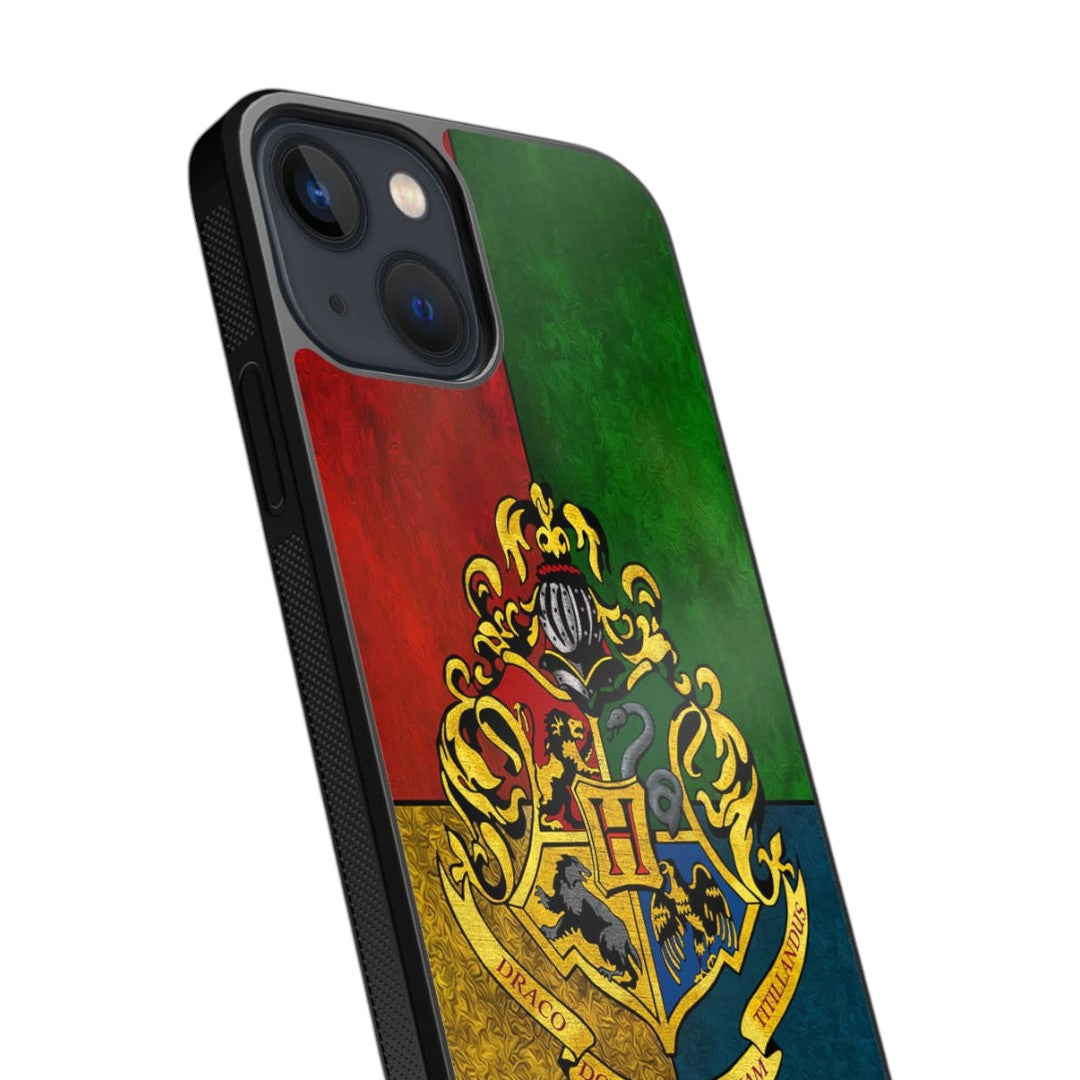 Hogwarts Sigil United Glass iPhone Case for iPhone 13 Mini | Macmerise