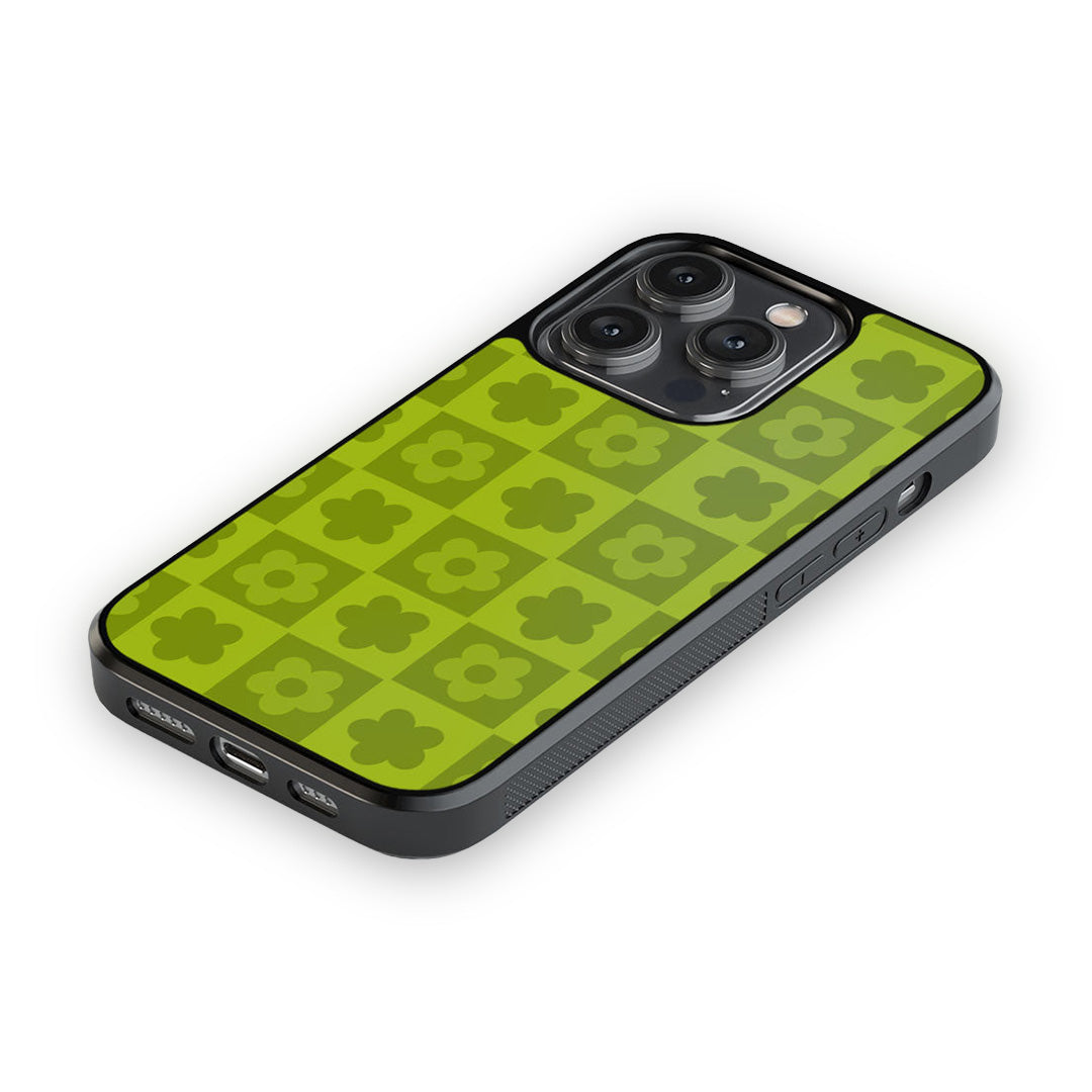 Blossom Bliss Green Glass iPhone Case for iPhone 14 Pro | Macmerise