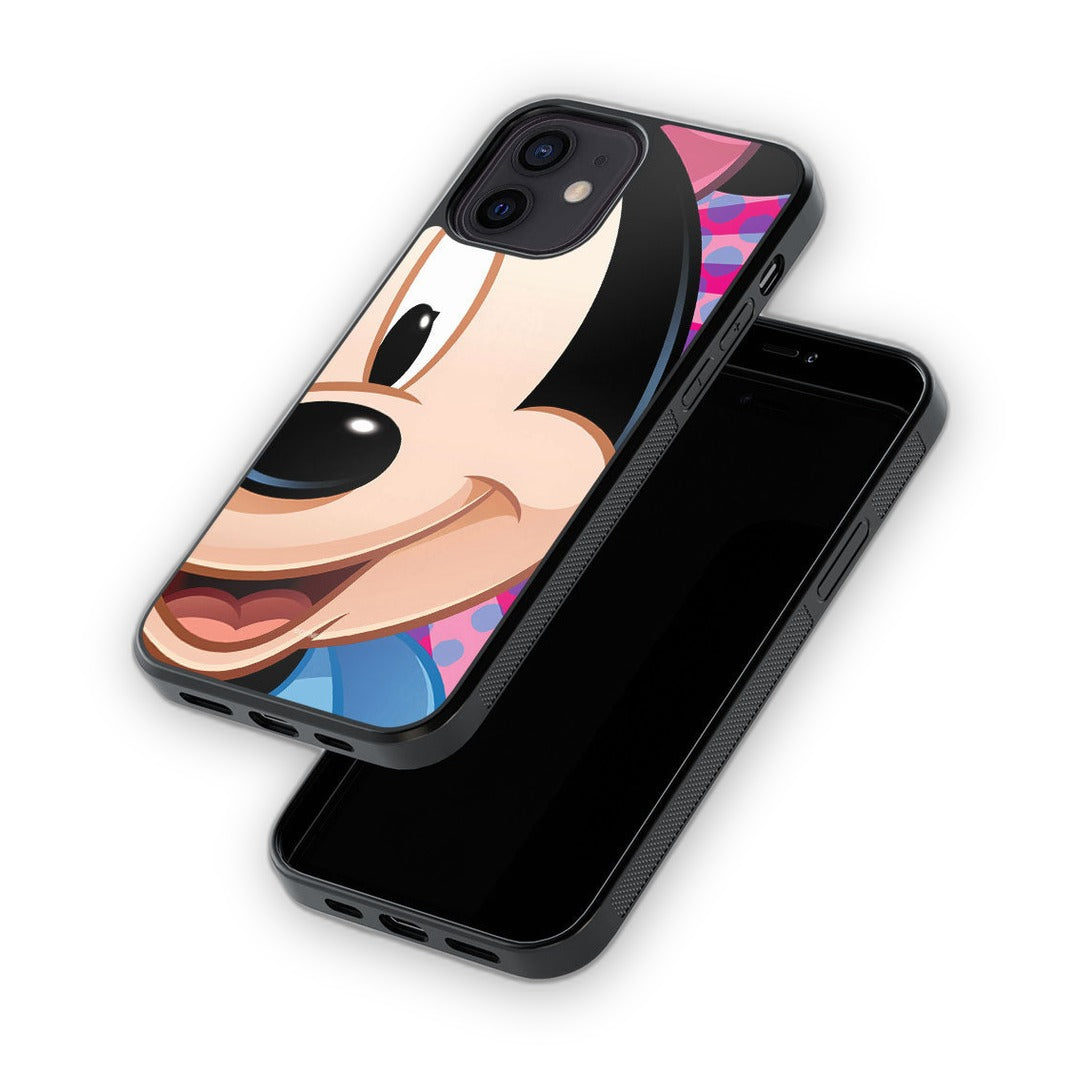 Zoom Up Minnie Glass iPhone Case for iPhone 12 | Macmerise
