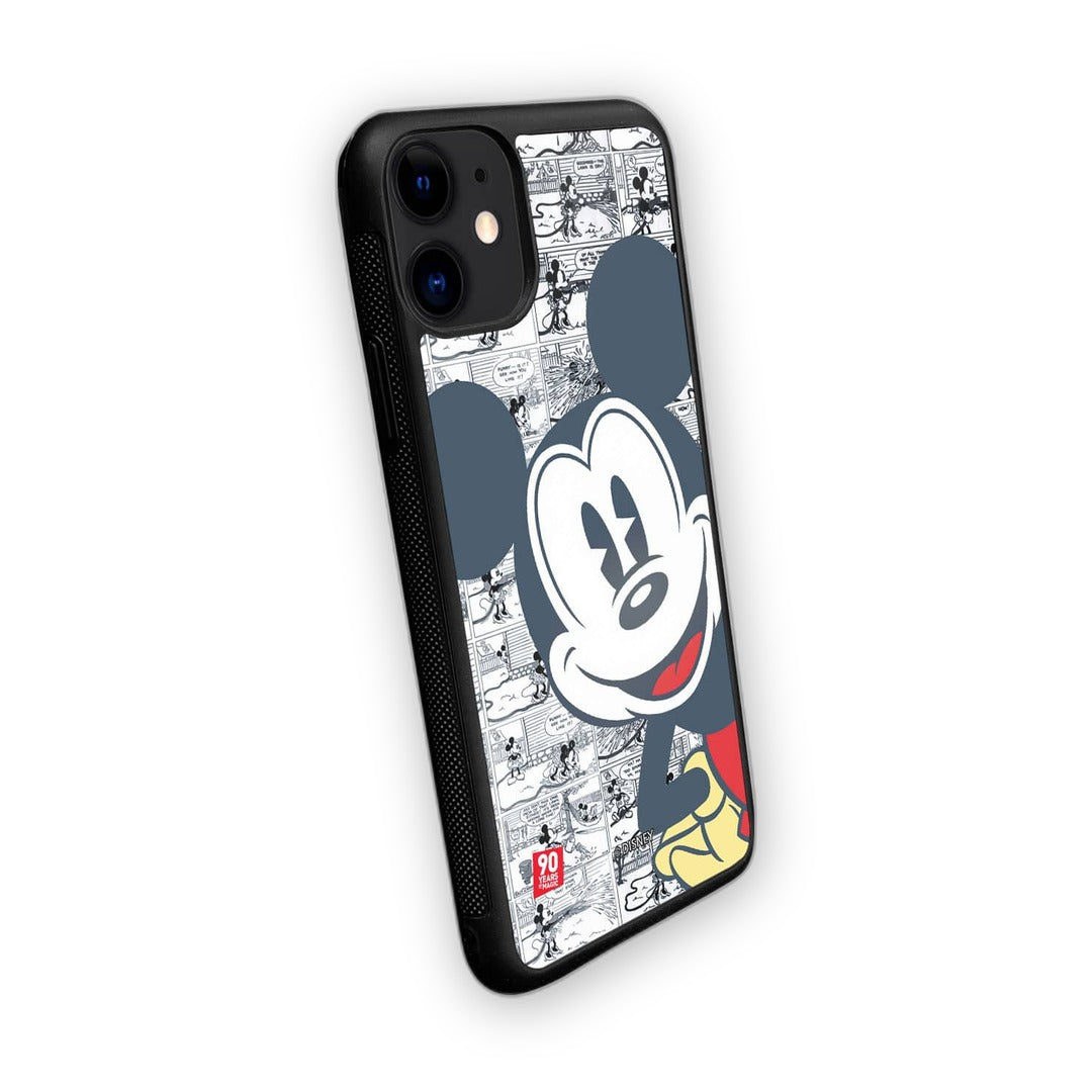 Mickey Comic Strip Glass iPhone Case for iPhone 11 | Macmerise