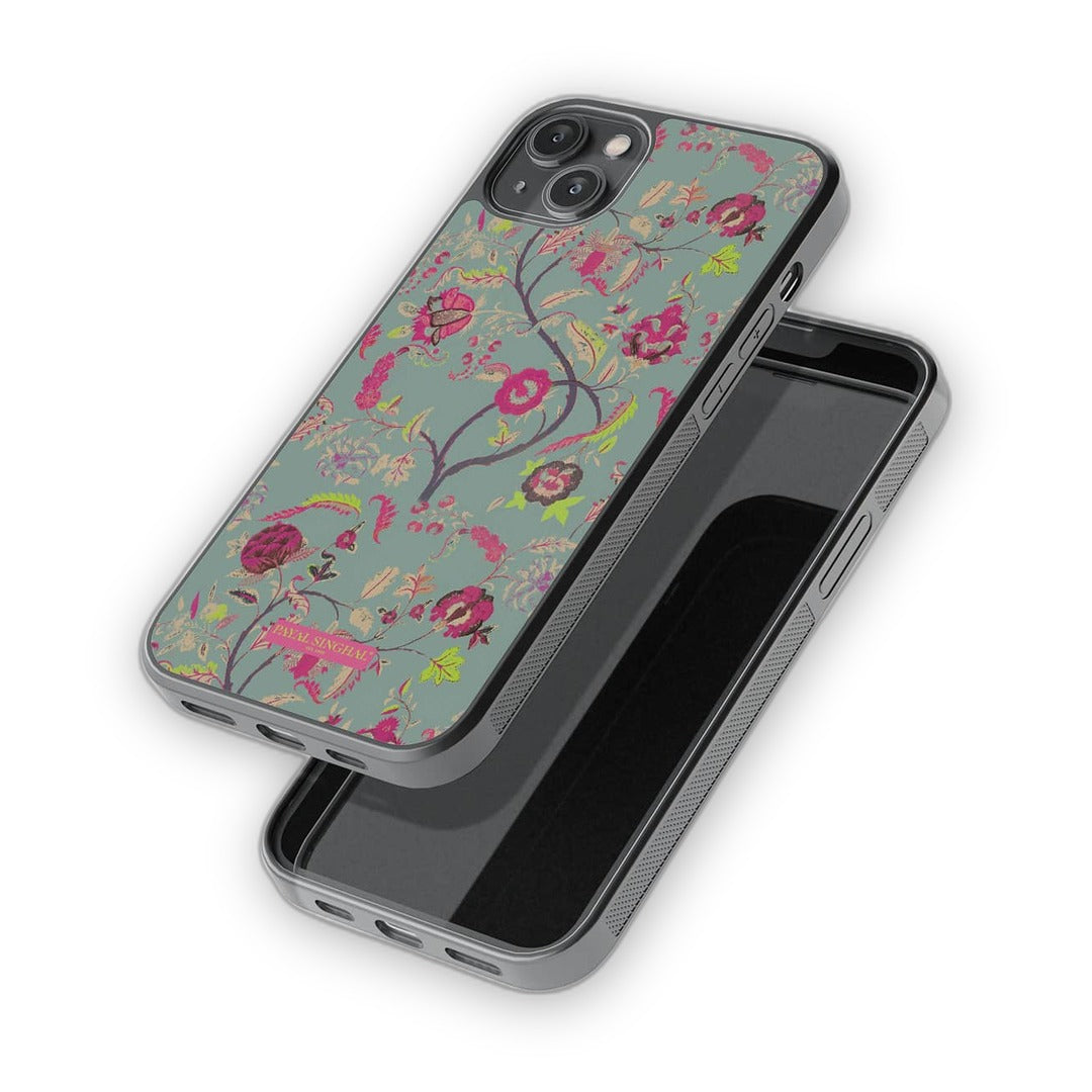 Payal Singhal Chintz Print Glass iPhone Case for iPhone 14 Plus | Macmerise