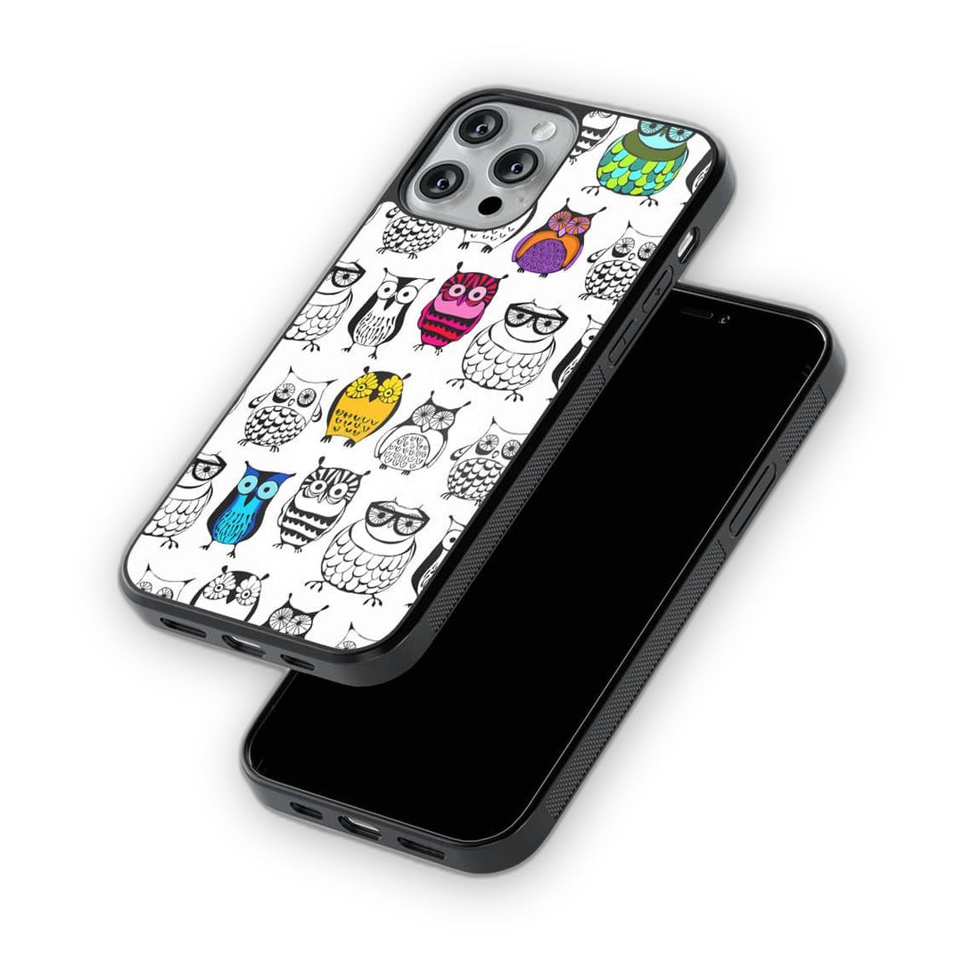 Owl Art Glass iPhone Case for iPhone 13 Pro | Macmerise