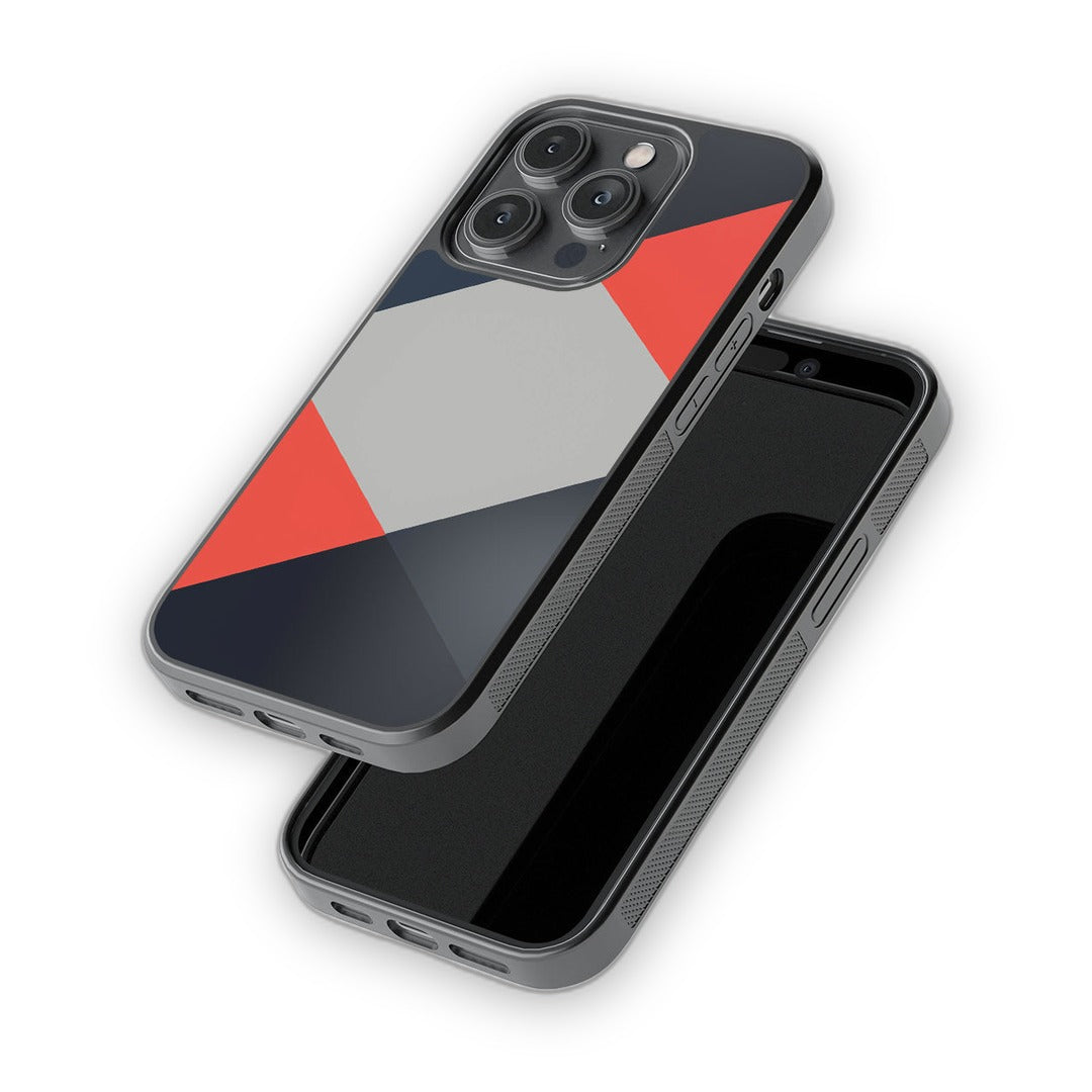 Criss Cross Coral Glass iPhone Case for iPhone 14 Pro | Macmerise