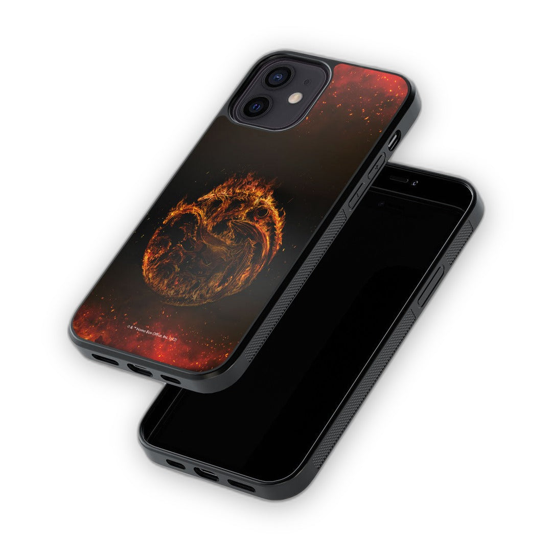 Targaryen Sigil Fire Glass iPhone Case for iPhone 12 | Macmerise