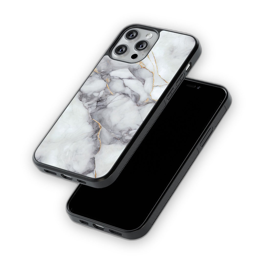 Ivory Quartz Glass iPhone Case for iPhone 13 Pro | Macmerise