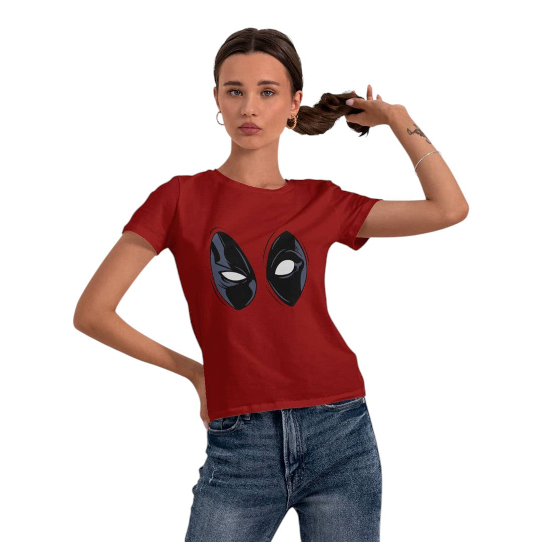 Marvel Deadpool Gaze Red T-Shirt - detail 3 view | Macmerise