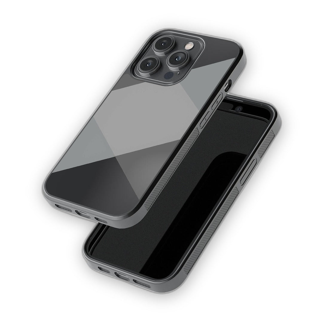 Criss Cross Grey Glass iPhone Case for iPhone 14 Pro | Macmerise
