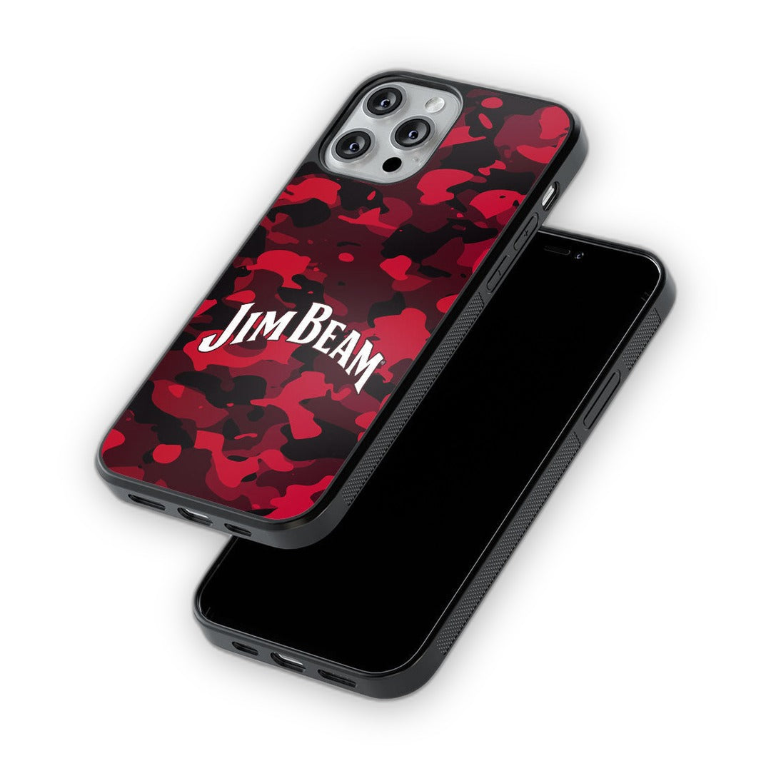 Jim Beam Camo Red Glass iPhone Case for iPhone 13 Pro | Macmerise
