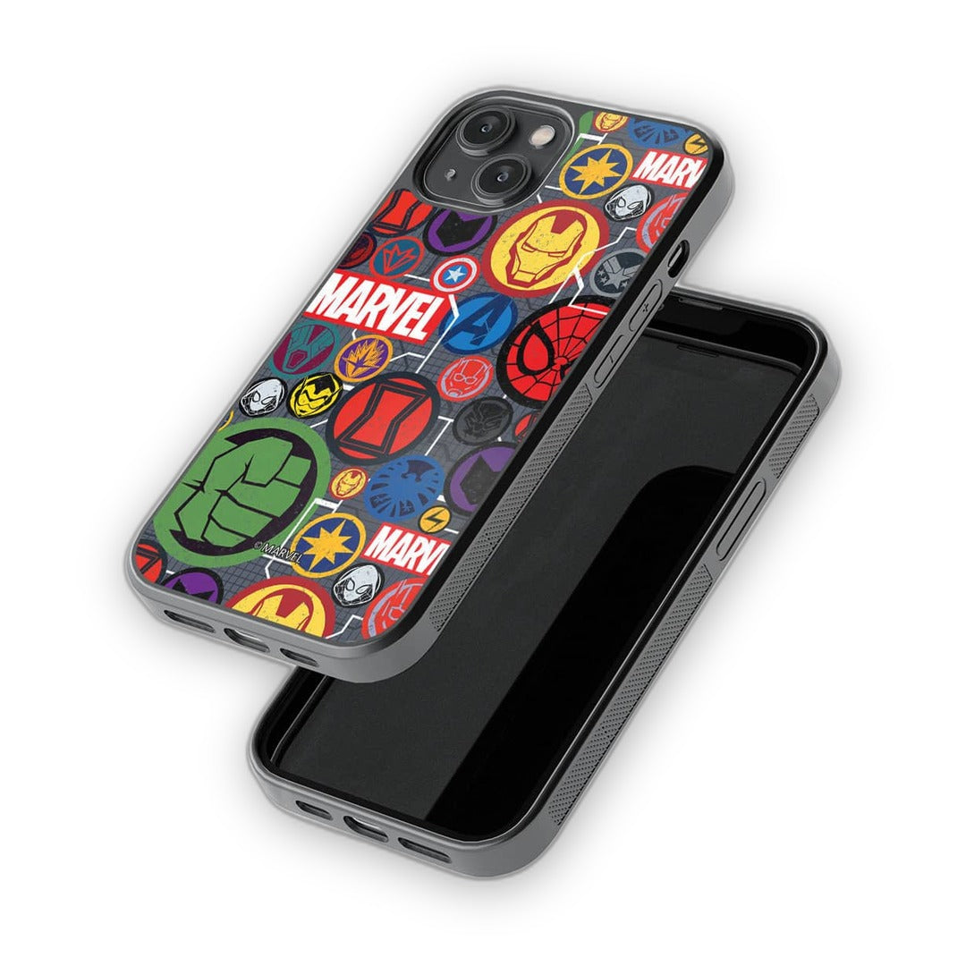 Marvel Iconic Mashup Glass iPhone Case for iPhone 14 | Macmerise