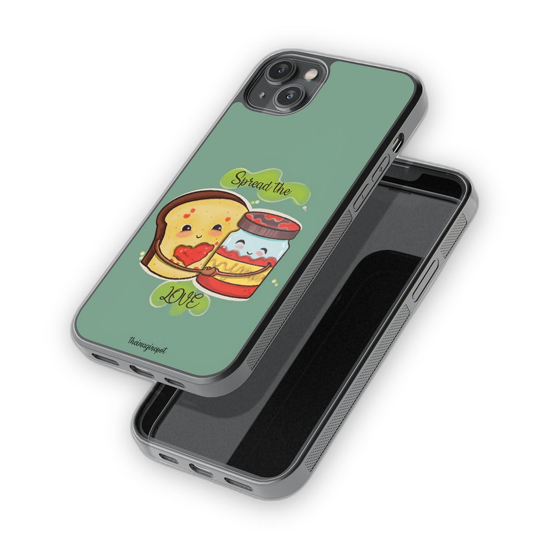 Spread the Love Glass iPhone Case for iPhone 14 Plus | Macmerise