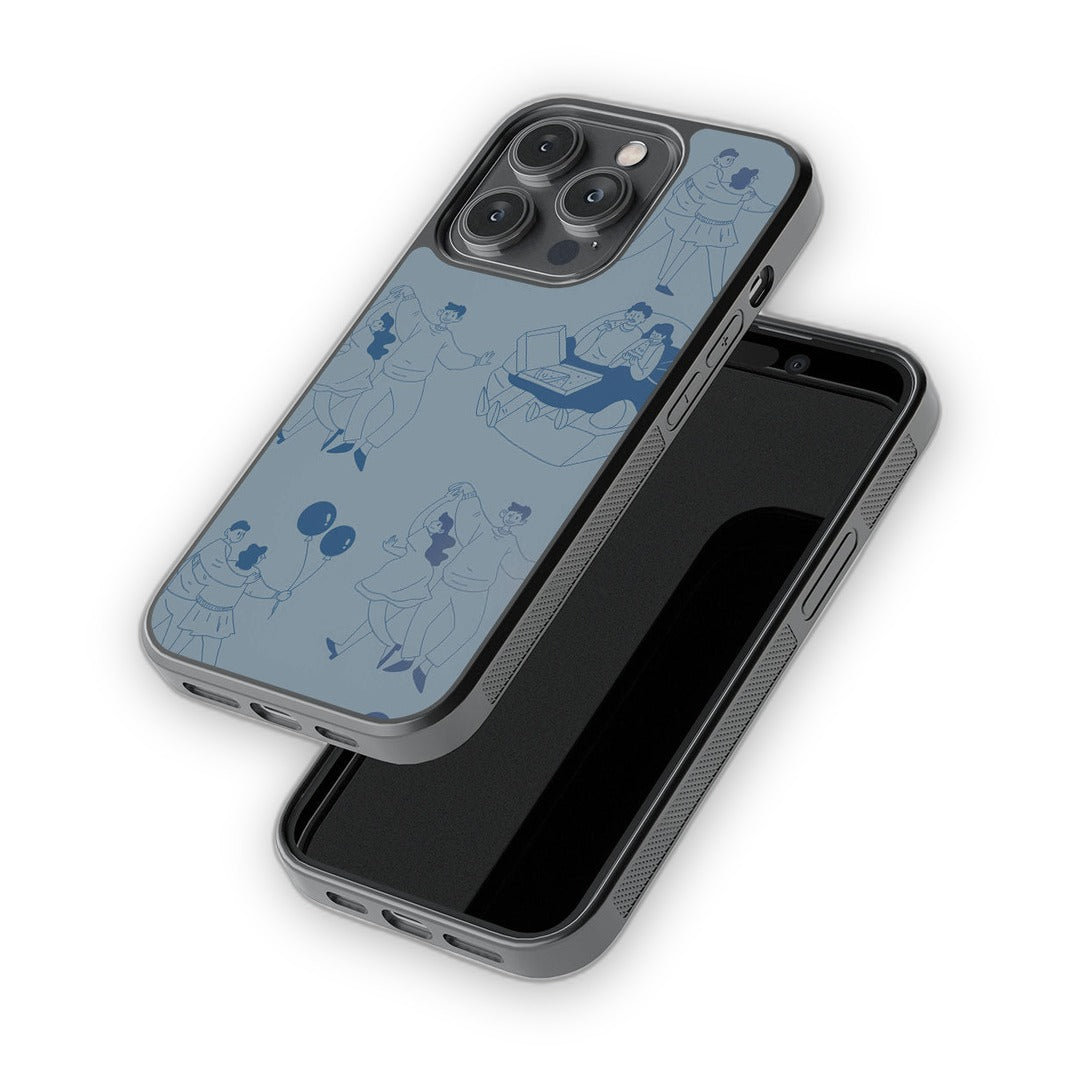 Love Tale Grey Glass iPhone Case for iPhone 14 Pro | Macmerise