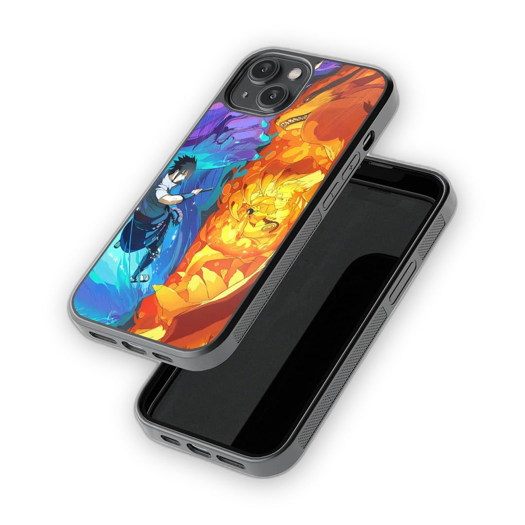 Susanoo Vs Kurama Glass iPhone Case for iPhone 14 | Macmerise