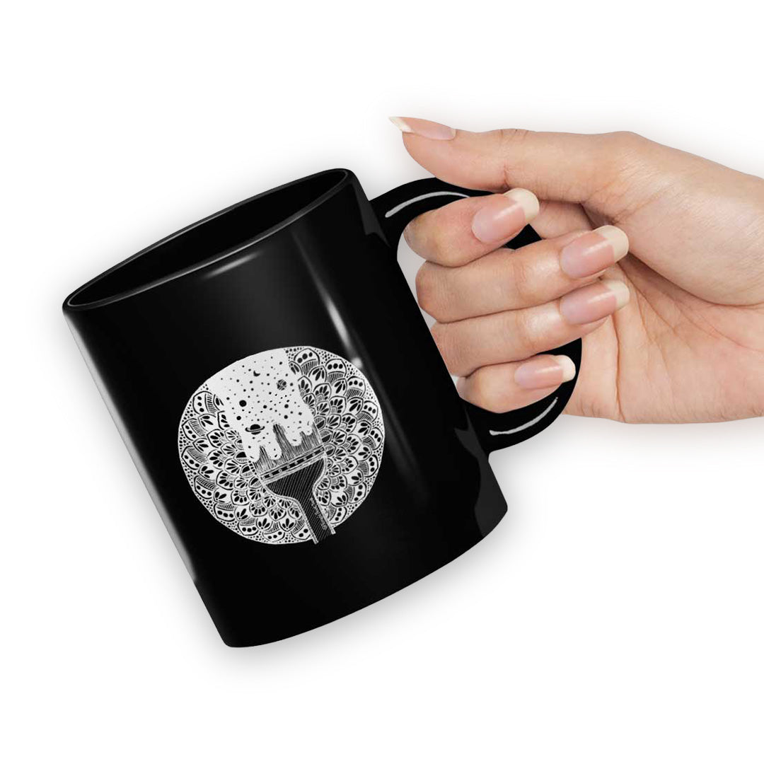 Paintbrush White Coffee Mug | Macmerise