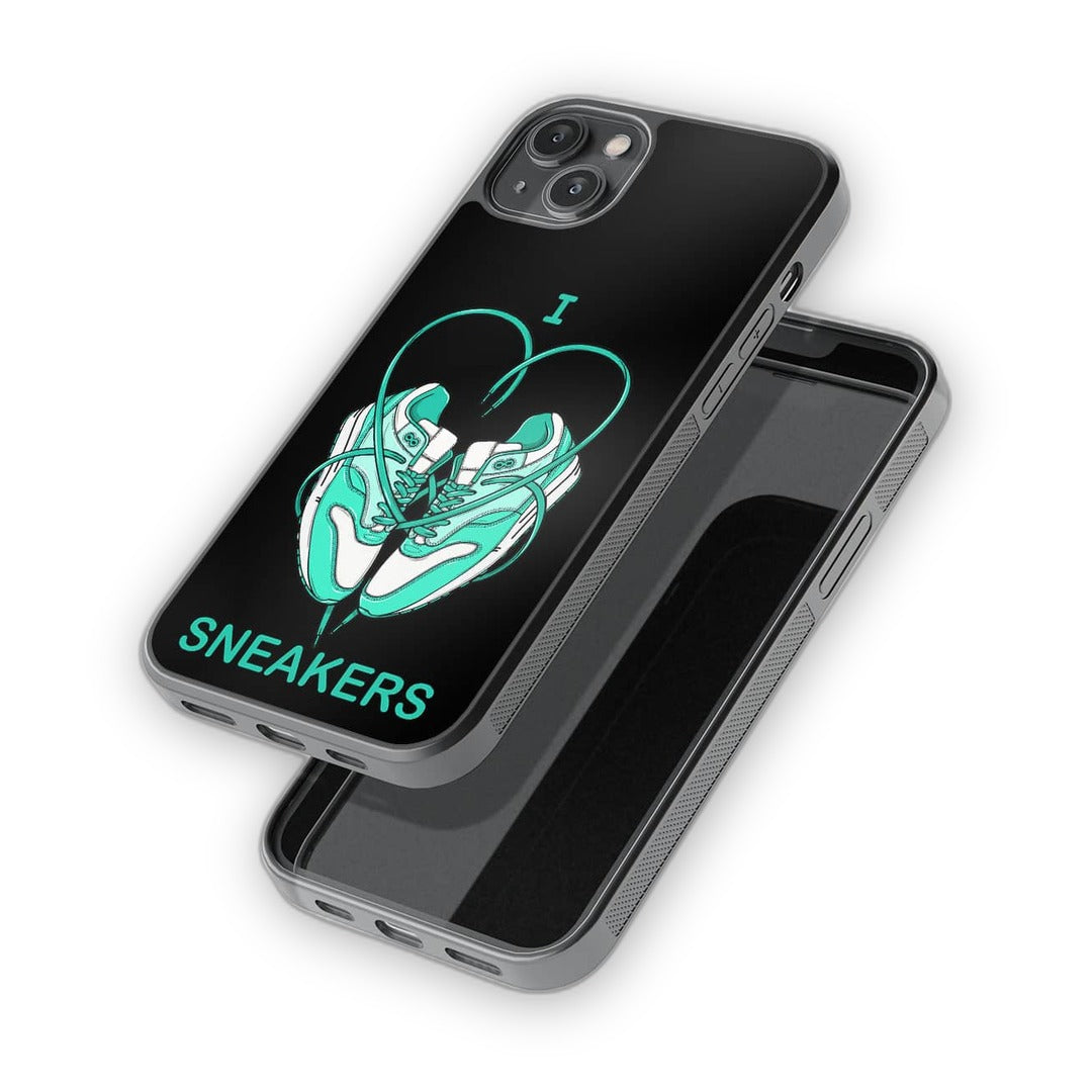 Sneakerhead Love Glass iPhone Case for iPhone 14 Plus | Macmerise