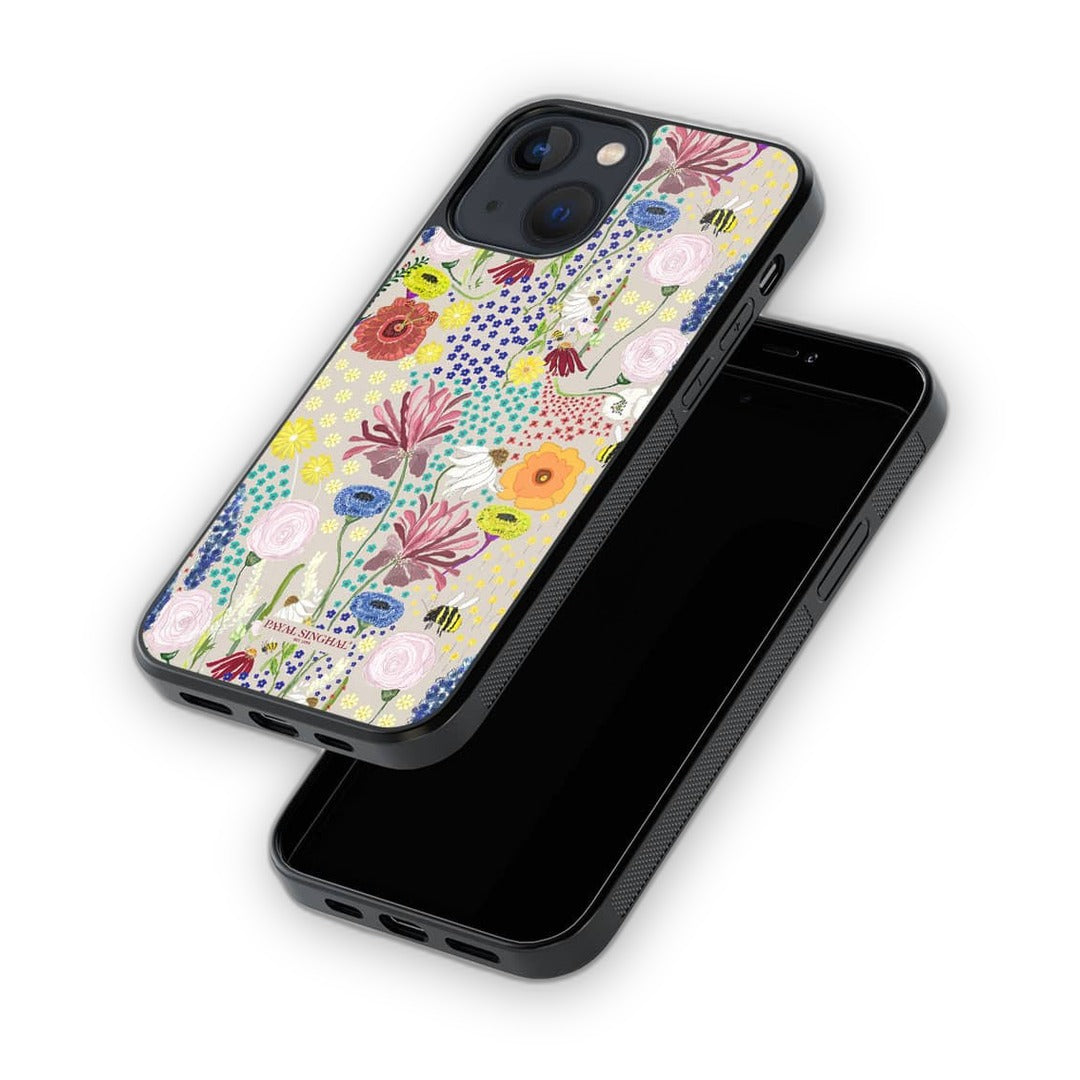 Payal Singhal Bee Garden Stone Glass iPhone Case for iPhone 13 | Macmerise