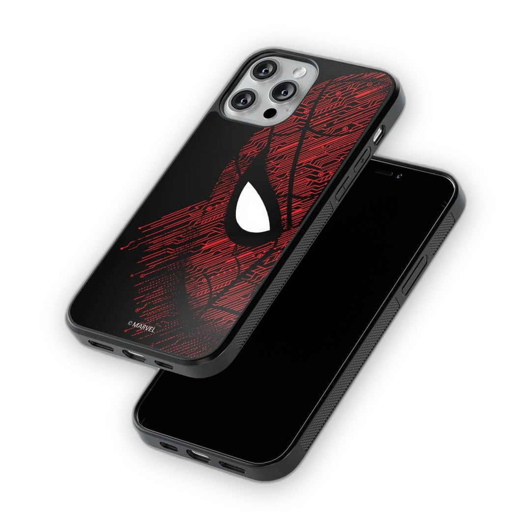 Sketch Out Spider Man Glass iPhone Case for iPhone 13 Pro Max | Macmerise