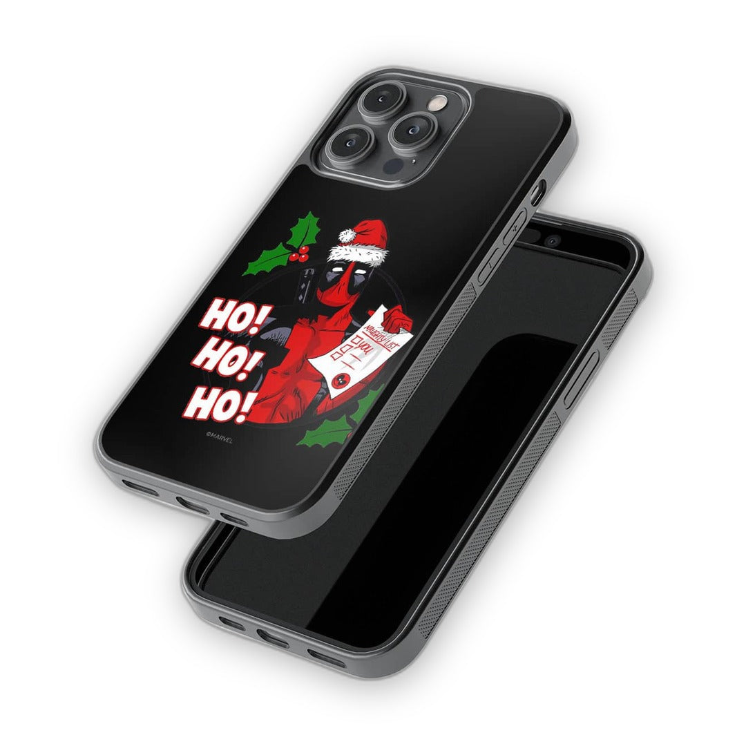 Deadpool Santa Glass iPhone Case for iPhone 14 Pro Max | Macmerise