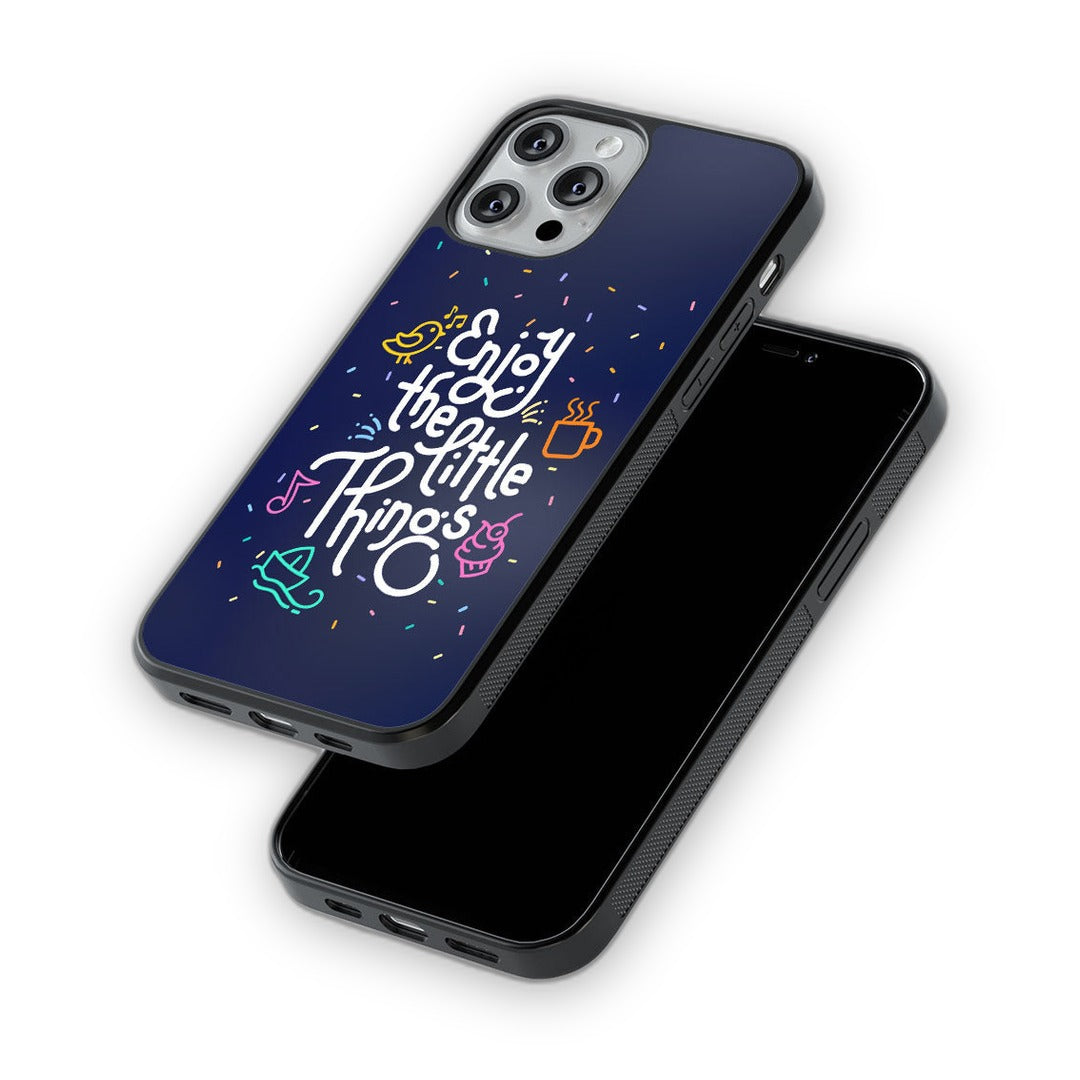 Enjoy the Little Things Glass iPhone Case for iPhone 12 Pro Max | Macmerise