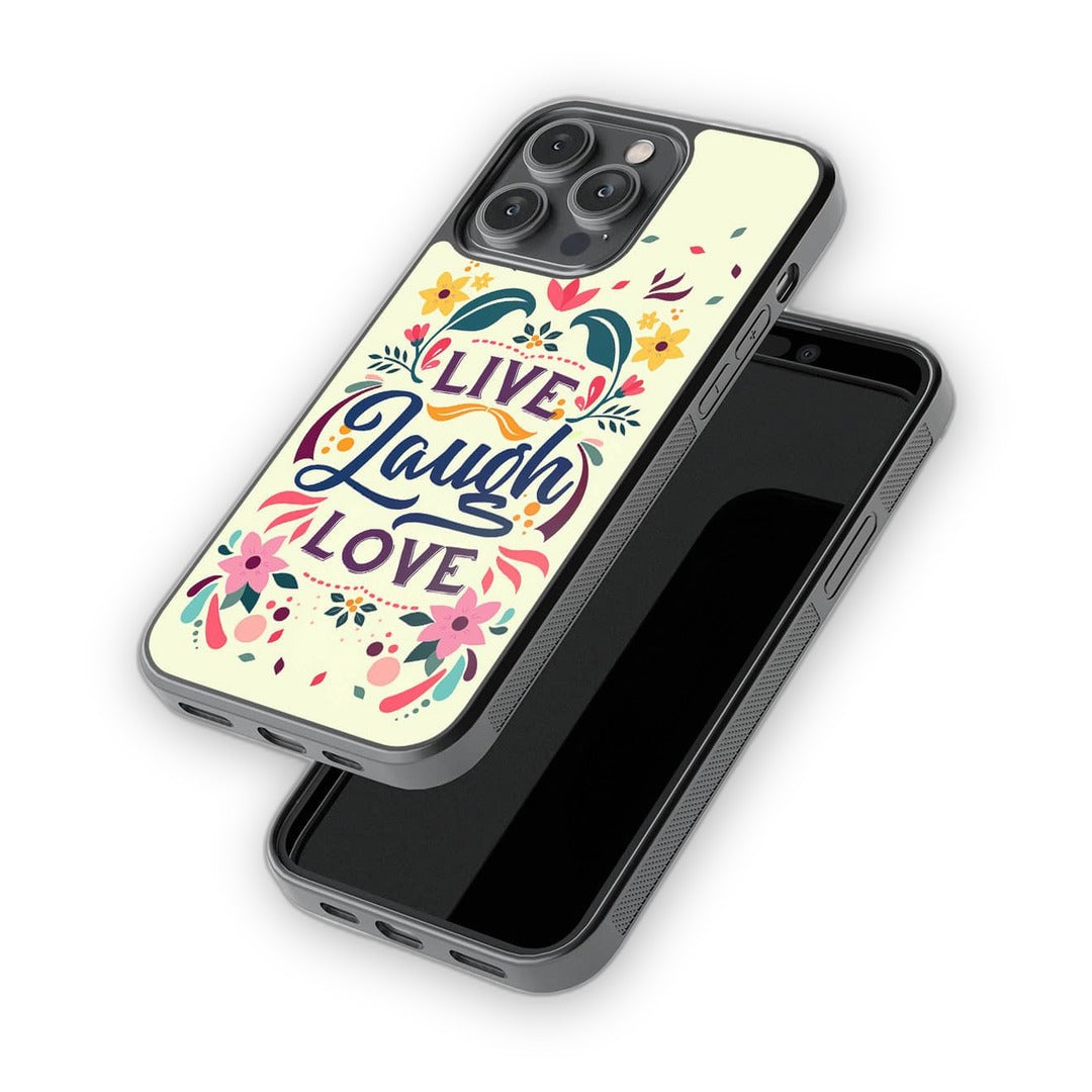 Live Laugh Love Glass iPhone Case for iPhone 14 Pro Max | Macmerise