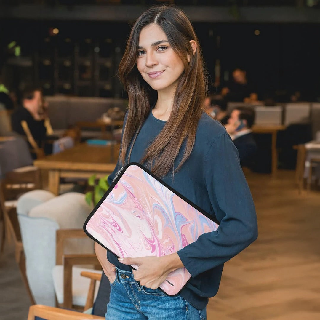 Marble Petal Pink Laptop Sleeve 15 Inches | Macmerise
