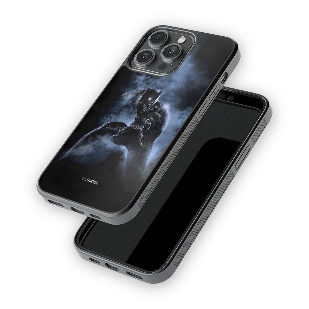 Black Panther Attack Glass iPhone Case for iPhone 14 Pro Max | Macmerise