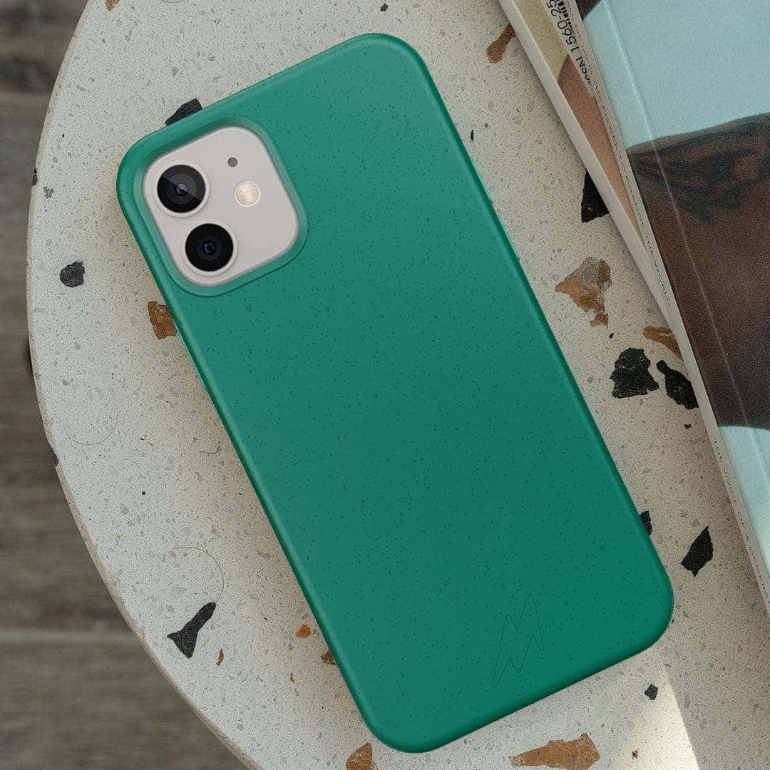 Basics Glass iPhone Case for iPhone 14 Ecofriendly Mint Green | Macmerise