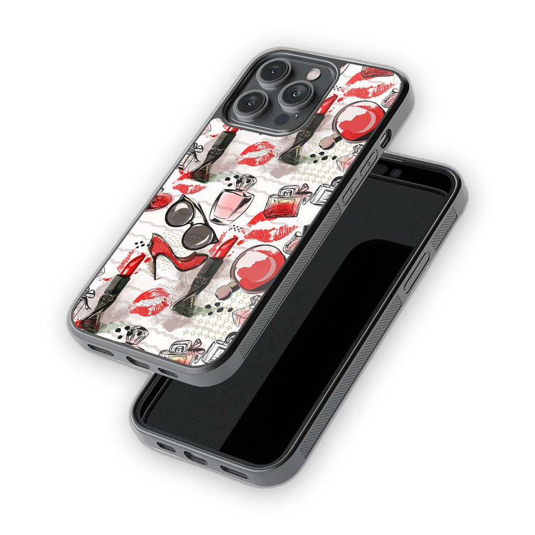 Fashionista Essentials Glass iPhone Case for iPhone 14 Pro Max | Macmerise
