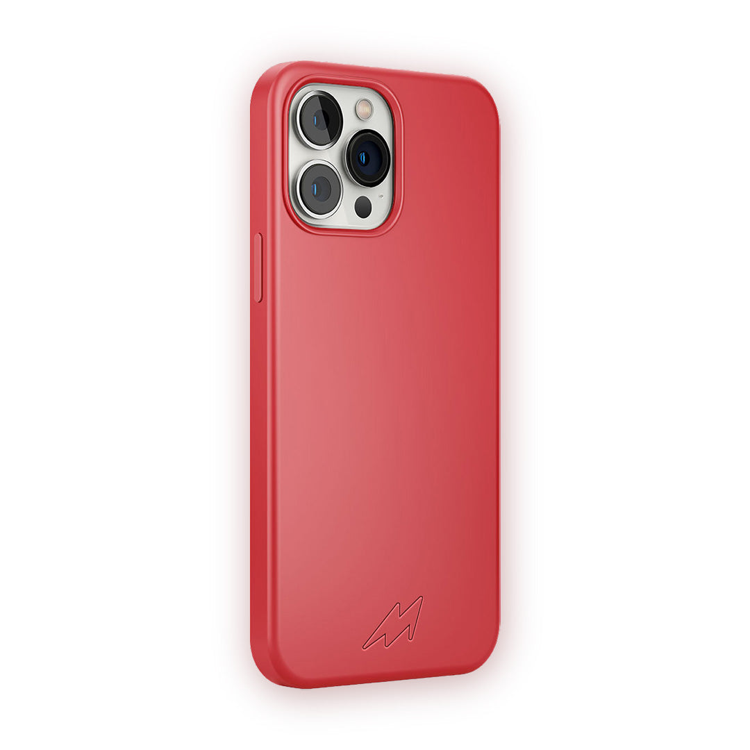 Basics iPhone 12 Pro Max Magsafe Silicone Case Red | Macmerise