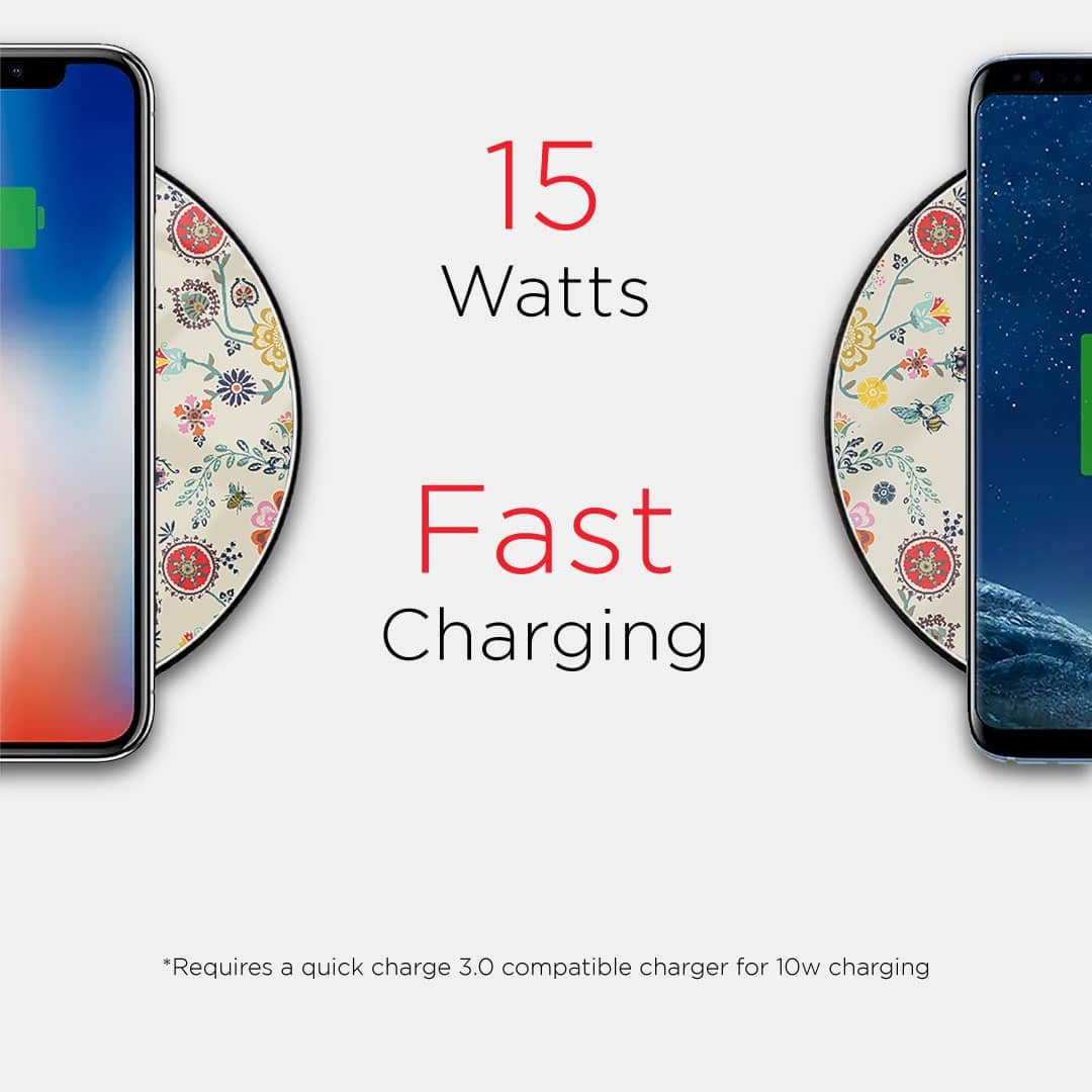 Payal Singhal Spring Wireless Charger 15w Glass | Macmerise