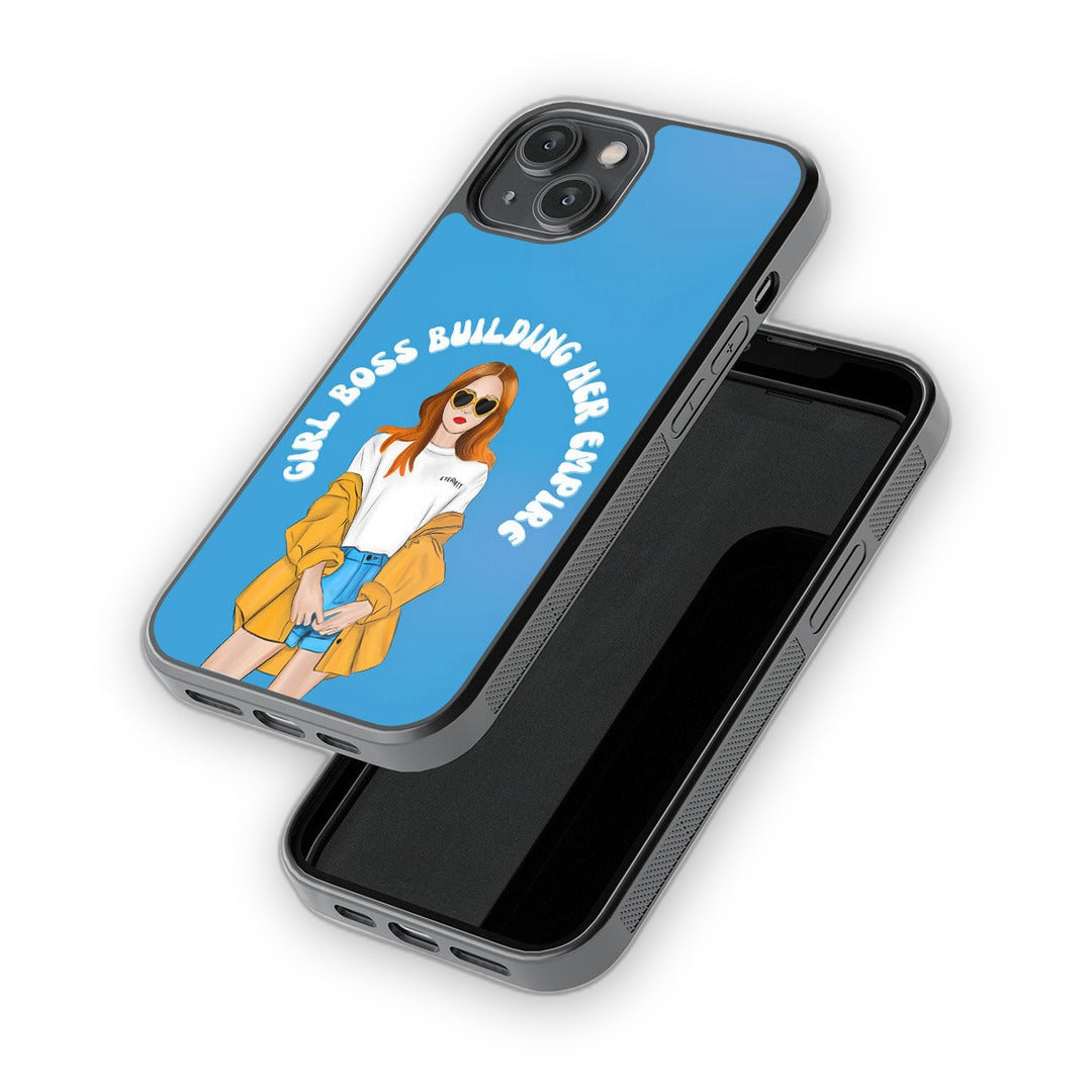 Girl Boss Building Empire Glass iPhone Case for iPhone 14 | Macmerise