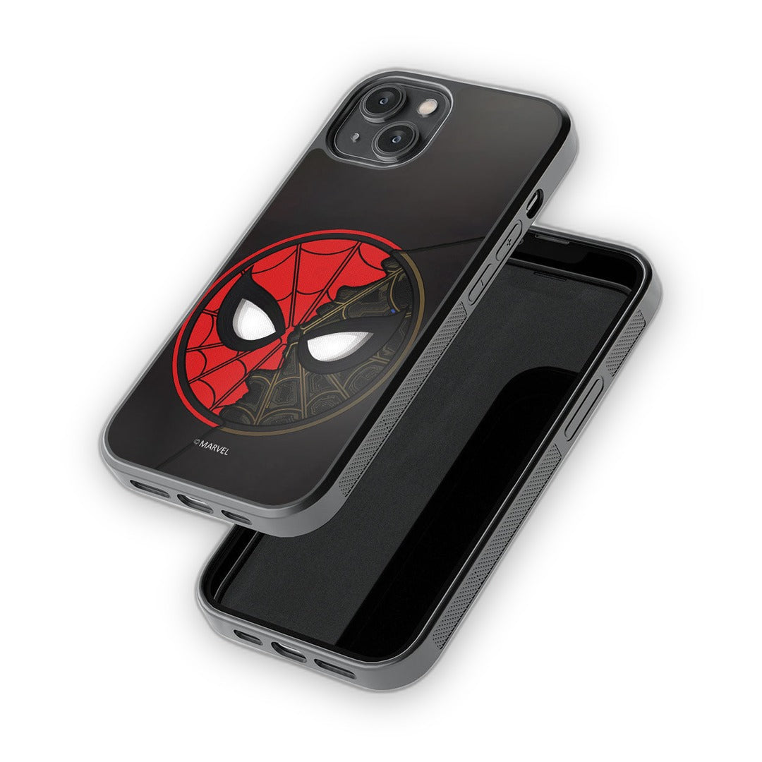 Two Face Spidey Glass iPhone Case for iPhone 14 | Macmerise
