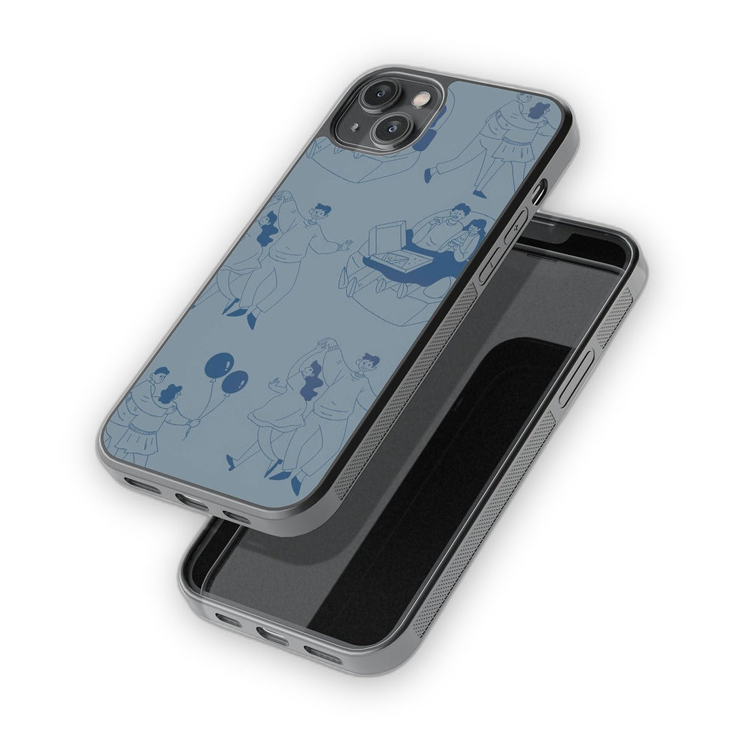 Love Tale Grey Glass iPhone Case for iPhone 14 Plus | Macmerise